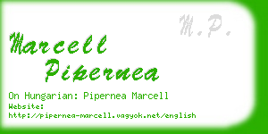 marcell pipernea business card